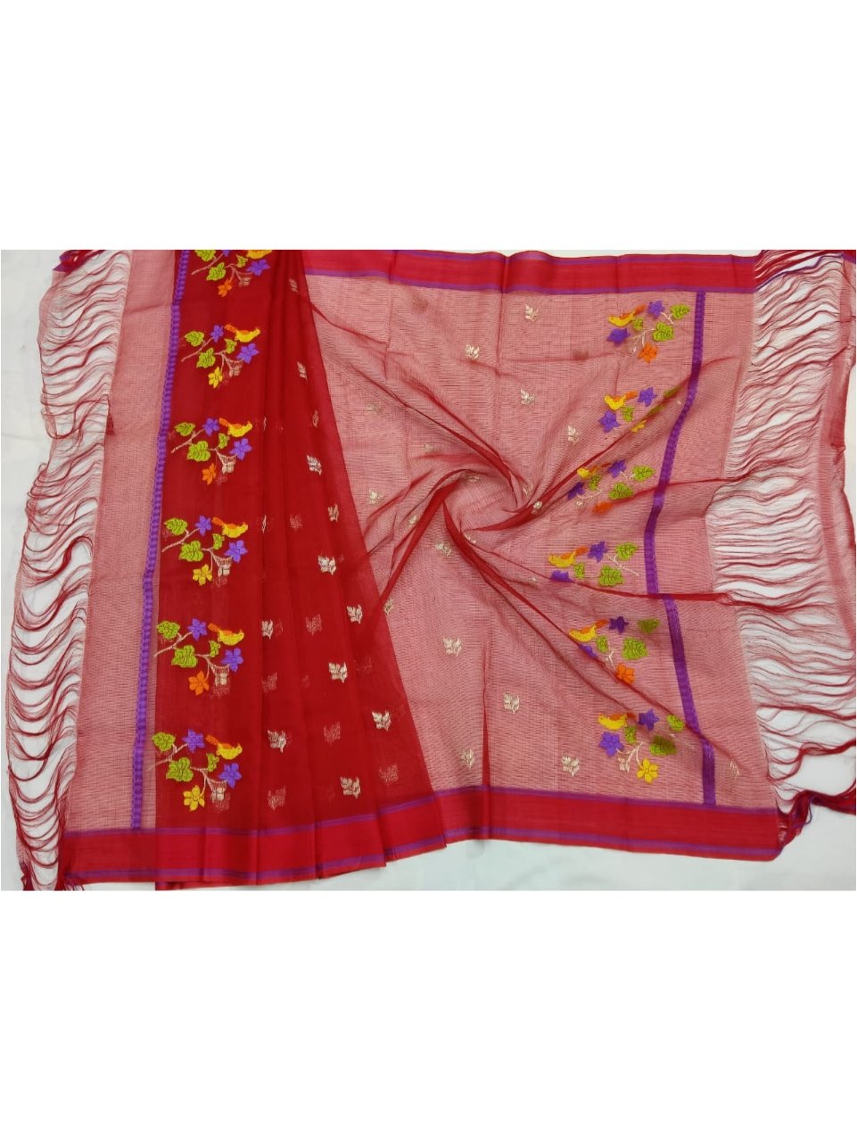 PURE BUTTIS ZARIKOTA HANDLOOM DUPATTA D-245
